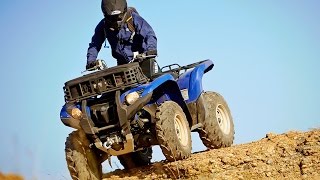 TEST RIDE 2014 Yamaha Grizzly 700 [upl. by Analad]