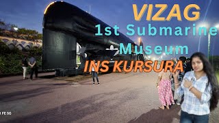 1st REAL Submarine Museum  INS kursura near Rk Beach  Vizag tour in Bengali [upl. by Rafi]