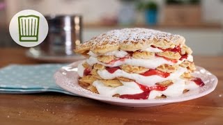 Waffeln  als Waffeltorte für echte Feinschmecker chefkoch [upl. by Annazor]