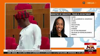 Senate Screens Ministerial Nominees Dr Jumoke Oduwole [upl. by Nahgeam567]