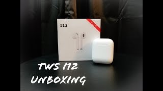 i12 tws unboxing Apple Airpod clones [upl. by Aloiv]