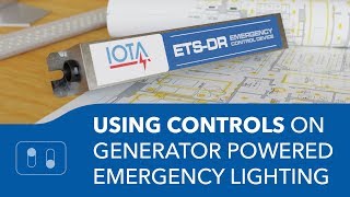 Using Controls on Generator Powered Emergency Lighting  with the IOTA ETSDR [upl. by Ahseit]