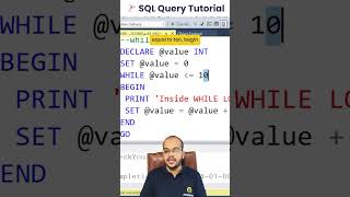 SQL Server WHILE Loop Explained in 60 Seconds SQL Tutorial Day 24 [upl. by Olethea]