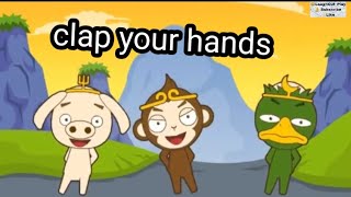 Clap Your Hands with Lyrics  Popular English Nursery Rhymes for Kids [upl. by Milstone968]