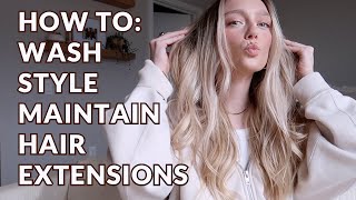 HAND TIED HAIR EXTENSIONS  8 Tips For Taking Care Of Your Extensions So They Last OVER 1 YEAR [upl. by Asyle592]