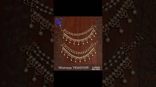 Whatsapp 7416051139 trending champaswaralu jewellery earchain ytshorts [upl. by Narruc498]