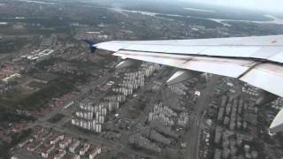 JU324  Air Serbia A319 Takeoff from Belgrad [upl. by Smart]