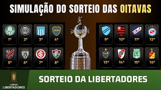 LIBERTADORES  Simulação do sorteio das OITAVAS [upl. by Huai823]