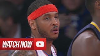 20140319  Carmelo Anthony Full Highlights vs Pacers  34 Pts 5 Assists [upl. by Emilee]