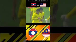 Laos VS Malaysia shorts 2024 football internationalfriendlymatch tier1 harimaumalaya malaysia [upl. by Oal362]