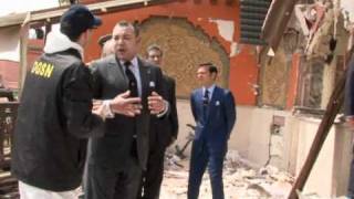 Marrakech le roi Mohammed VI sur les lieux de lattentat [upl. by Eeresid888]