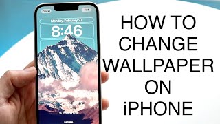 How To Change Wallpaper On iPhone 2023 [upl. by Retep]