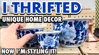 THRIFTING INEXPENSIVE HOME DECOR AND STYLING IT So many thrifted pieces [upl. by Akemed]