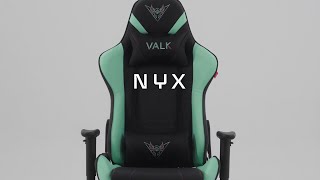 VALK Nyx  Chaise Gaming disponible en Tissu et en Similicuir créé par et pour les Gamers [upl. by Dupre]