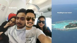 Izara Aishah amp suami pergi honeymoon di St Regis Maldives [upl. by Adnawal]