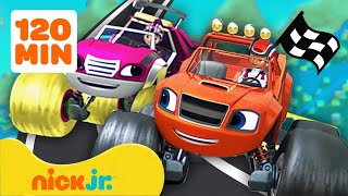 Blaze and the Monster Machines  Blazes beste RENNEN mit AJ 🏎  2 Stunden Compilation  Nick Jr [upl. by Ajani]