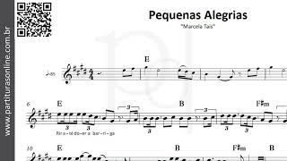 Pequenas Alegrias â™ª Marcela Tais  Partitura [upl. by Tasiana]