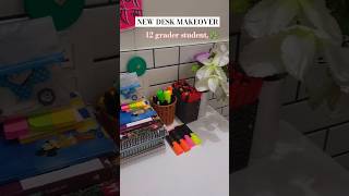 NEW DESK MAKEOVER 🌷🌿studyvlogger deskmakeover cleaning makeover music [upl. by Nehtiek]