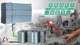 Conexion entre PLC SIEMENS con PROFINET en Estaciones MPS FESTO [upl. by Arihaj]