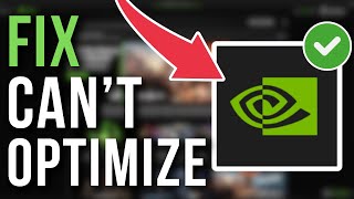 How To Fix GeForce Experience  NVIDIA App Cannot Optimize Games [upl. by Kcirde]