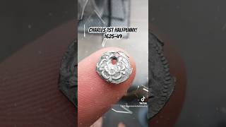 10mm HAMMERED COIN FOUND 🤩 metaldetecting silver coin treasure jewellery xpdeusii [upl. by Huba]