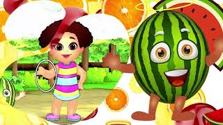 Watermelon Song  Nursery Rhymes amp Learning  Kid Song [upl. by Otsugua170]