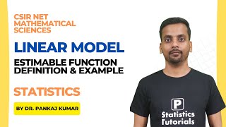 Linear ModelEstimable Function Definition amp Example CSIRNET Statistics Dr Pankaj Kumar [upl. by Ilek304]