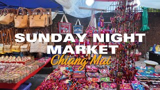 Sunday Night Market Chiang Mai Tempat Belanja dan Kuliner Terbaik di Thailand [upl. by Negam889]