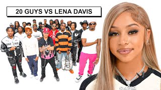 20 GUYS VS 1 INFLUENCER LENA DAVIS [upl. by Negem148]