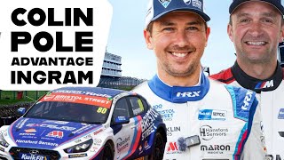 BTCC Finale Qualifying Advantage INGRAM But [upl. by Eiggem]