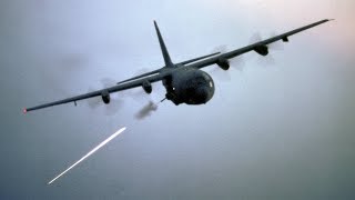 AC130 Gunship in Action  Firing All Its Cannons • Exercise Emerald Warrior [upl. by Aiekam824]