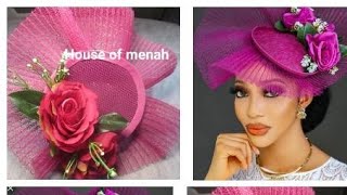 How I Made This Trending Fascinator  DIY Pleated Crinoline Fascinator  Tutorial On Hat Making [upl. by Aldo]