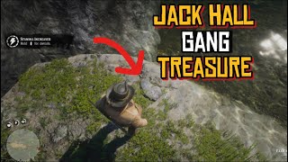 RDR2  Jack Hall Gang Map Walkthrough  Two Gold Bars Worth 1000  Step by Step Guide to Treasure [upl. by Aric]