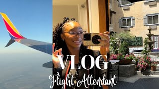 Flight Attendant Vlog Working 6 Days in a Row New layover [upl. by Martguerita]