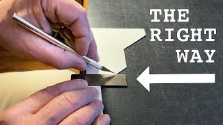 How to Properly Sharpen XActo Hobby Knife Blades [upl. by Ringsmuth]