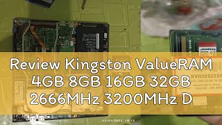 Review Kingston ValueRAM 4GB 8GB 16GB 32GB 2666MHz 3200MHz DDR4 NonECC SODIMM Laptop Memory RAM [upl. by Eromle]