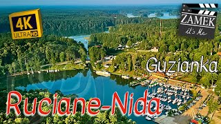 🇵🇱 RucianeNida Guzianka jezioro i śluza Nidzkie Brassy Sunrise Poland drone 4K Aerial footage [upl. by Achorn]