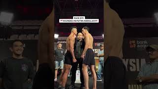 FACE OFF KKUNGKE VS PUTRA ABDULLAH faceoff byoncombat boxing [upl. by Weingartner887]