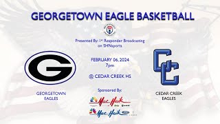 HS Boys Basketball  Georgetown Eagles vs Cedar Creek Eagles  020624 [upl. by Ok694]