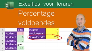 Percentage voldoendes berekenen [upl. by Ulises269]