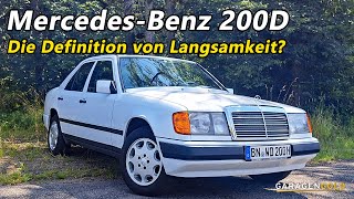 MercedesBenz 200D W124 Nur 72 PS Reicht das heute noch aus  Rückwärtsgang  Garagengold [upl. by Harrat]