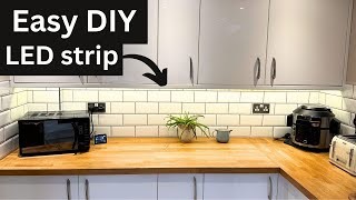 Kitchen Lighting Upgrade Easy Under Cabinet LED Strip [upl. by Kolb]