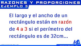 Razones y proporciones  Ejemplo 3 [upl. by Teriann]