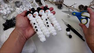 ⛄ Schneemann Kringelwürmchen  Sorgenwürmchen mit Kringellocken [upl. by Assilat]