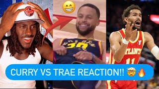 Reaction To Warriors Vs Hawks WILD GAME Highlights [upl. by Tenneb]