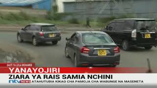 President Samia Suluhus convoy avoids Mombasa Road on its way to State House [upl. by Angelia493]