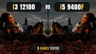 Intel Core i3 12100 vs i5 9400f  9th Gen i5 vs 12th Gen i3  4070 Ti Super [upl. by Nyrad]