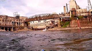 Kayak to Willamette Falls High Current Danger [upl. by Herrod]