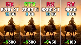 RX 6700 XT vs RTX 3060 Ti vs RX 6800 XT vs RX 6600  Test in 20 Games in 2024 [upl. by Eecyal361]