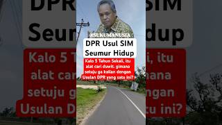 intel  DPR Usul SIM Seumur Hidup shorts viralshorts viralvideo tni police [upl. by Otero]